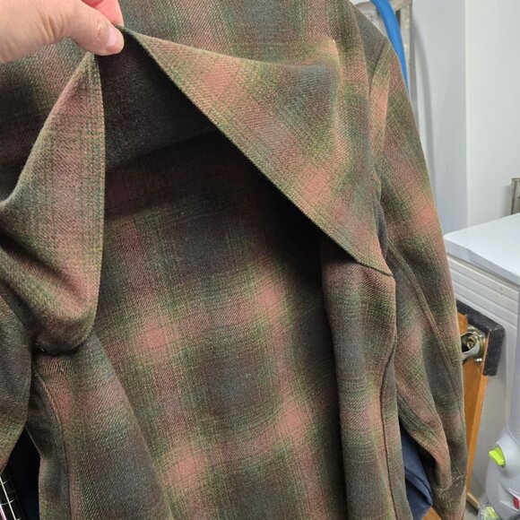 Woolrich Vintage Plaid Camping Hunting Wool Full Zip Up Jacket - Picture 14 of 16